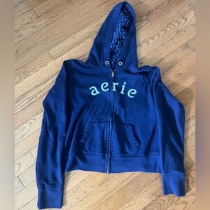 Vintage navy/purple Aerie zip up